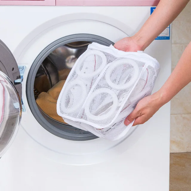 1 st nieuwe hot koop wassen schoenen tas mesh net pouch wasmachine