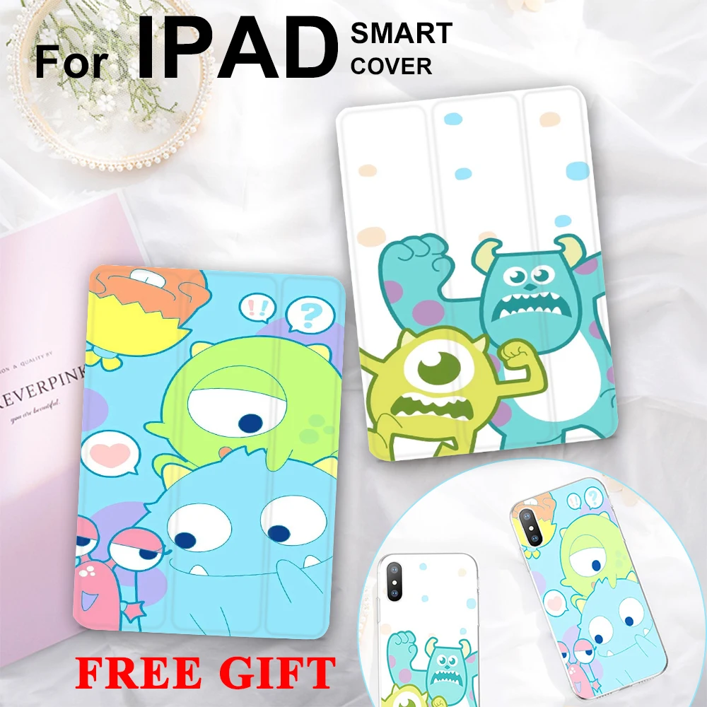 

Monsters Summer Magnet Flip Cover For iPad Pro 9.7 Air 3 10.5 11 Mini 2 3 4 5 2019 Tablet Case Soft Back for iPad 9.7 2017 2018