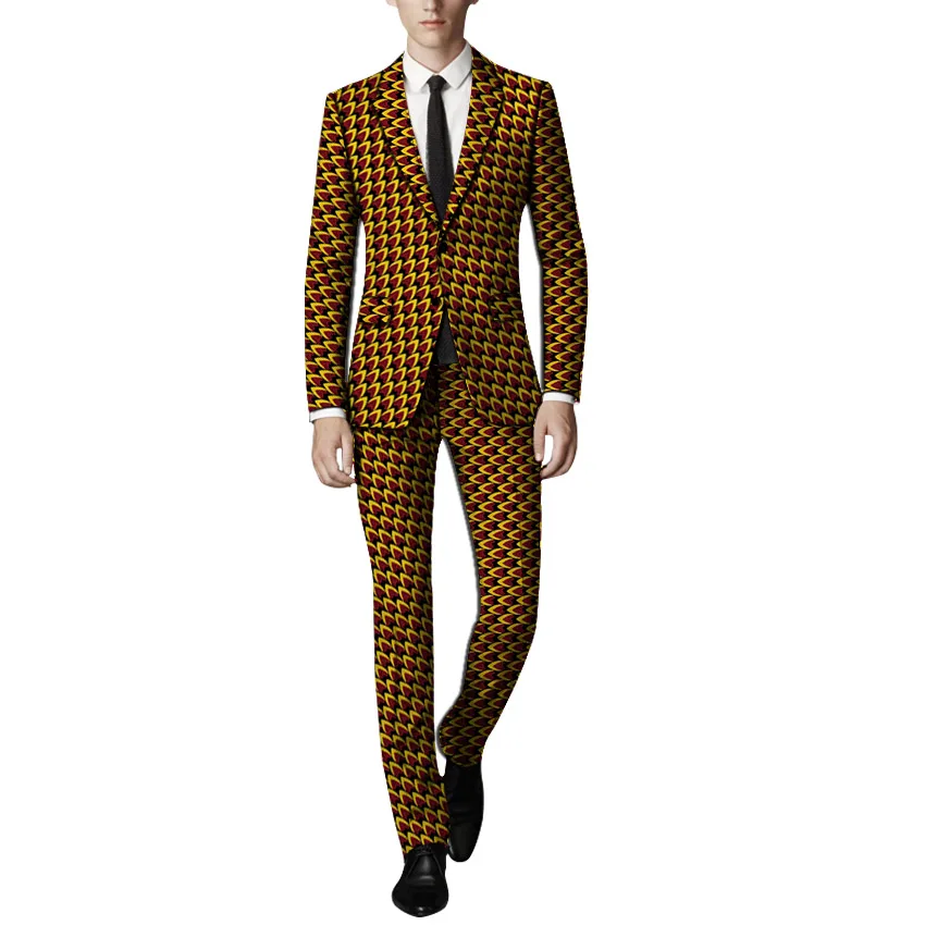 New Arrivals fashion African clothes men's suits man printed pant suits for wedding nigerian formal traditional dashiki clothing New Arrivals fashion African clothes men's suits man printed pant suits for wedding nigerian formal traditional dashiki clothing