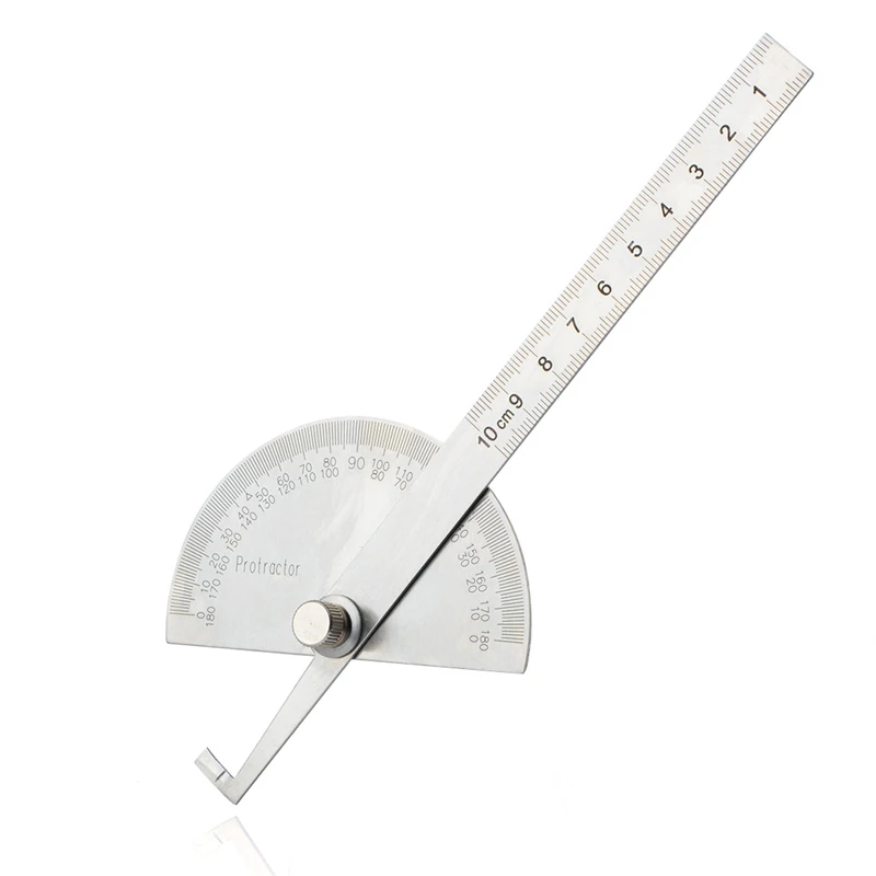 100mm stainless steel 180 degree protractor angle finder rotary tools for measuring