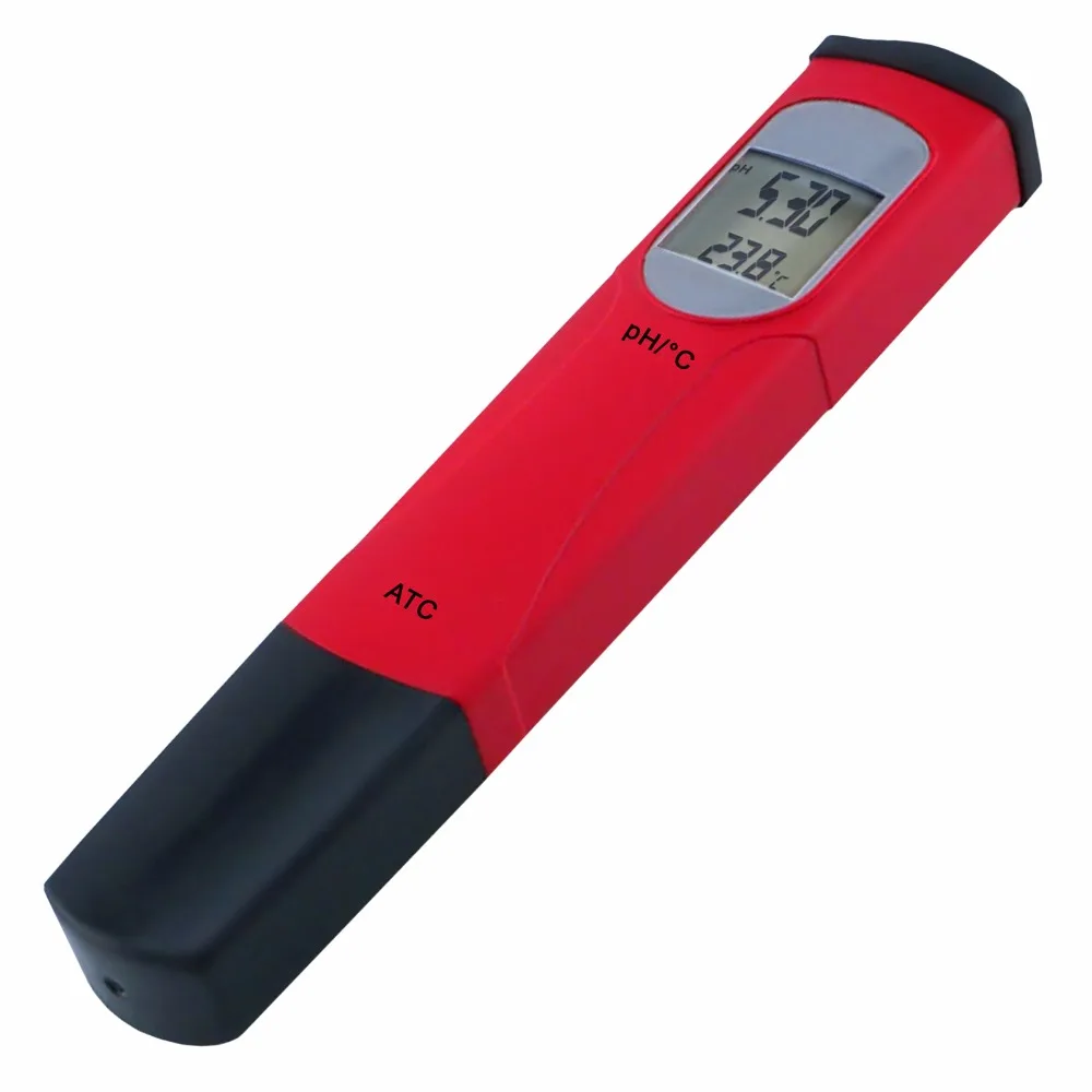 High Accuracy Handheld Digital Pen type pH Meter Tester Thermometer