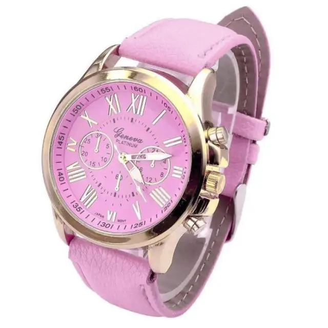Timezone #401 fashion women's Quartz watches Women's S Geneva Roman Numerals Timezone #401 fashion women's Quartz watches Women's S Geneva Roman Numerals