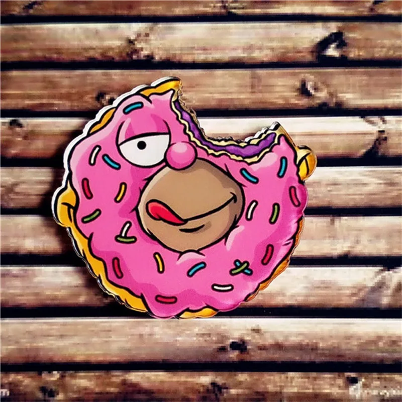 

Hot sale 1PCS Fries coffee Harajuku Kawaii Acrylic Pin badges Brooch Icon Backpack Clothes Decoration pins brooches kids gift