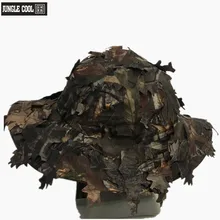 Уличная Маскировочная шапка CS Маскировочная шапка охотничий армейский лист бионическая Бенни Круглая Шапка Панама