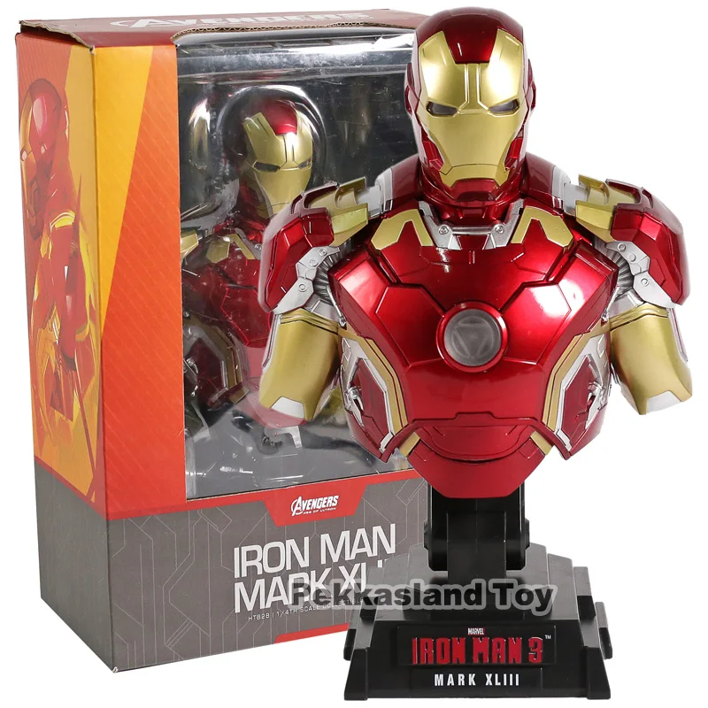 

Iron Man MK 43 Bust Light Mark XLIII PVC Action Figure Toy Doll Gift