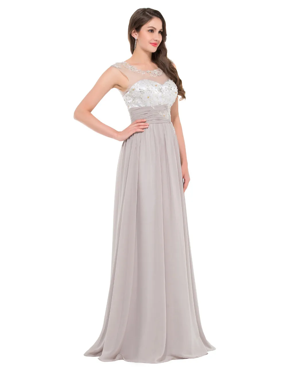 Elegant Chiffon Long Evening Bridesmaid Dress | Uniqistic.com