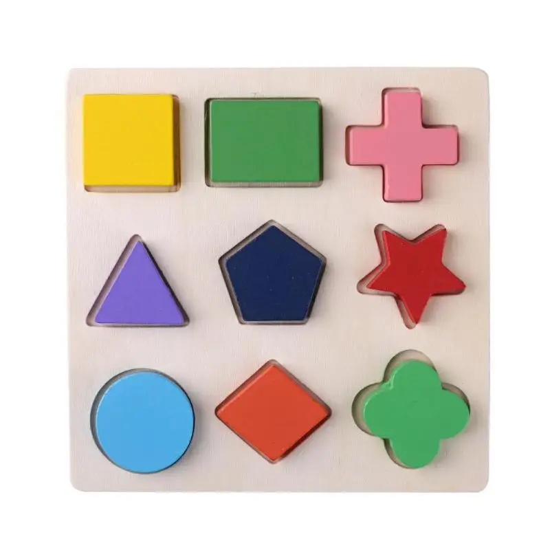 Conjunto de Formas Tangram perfeclan Divertido Juego de Bloques educativos de Madera 3D Montessori geometría Rompecabezas 