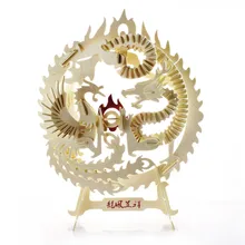 Diy трехмерная головоломка деревянная хижина игрушки ручной работы моделирование модель Дракон и Феникс унисекс строительство 3d