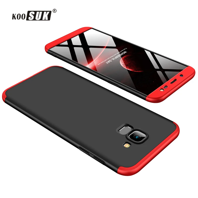 

Koosuk Case For Samsung j6 2018 J6+ PC Hard Matte 3 in 1 Phone Back Cover For Samsung Galaxy J6 Plus Prime Protection Shell Capa