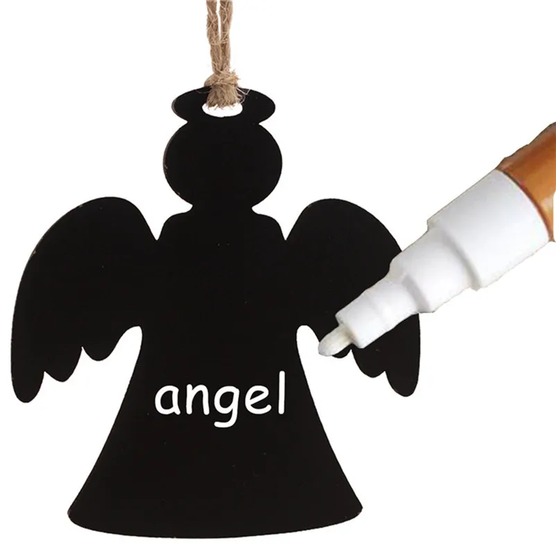 10pcs Small Blackboard Pendant Christmas Decorations Children's Home decor Ornaments Party Christmas Decorations for Home O15 (5)