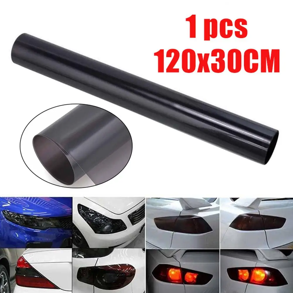 

120x30cm PVC Car Headlight Color Changing Taillight Film Sheet DIY Sticker Decor