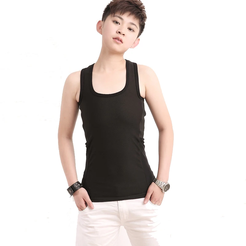 Summer Tank Tops Tomboy Clothes Flat Breast Binder For -4686