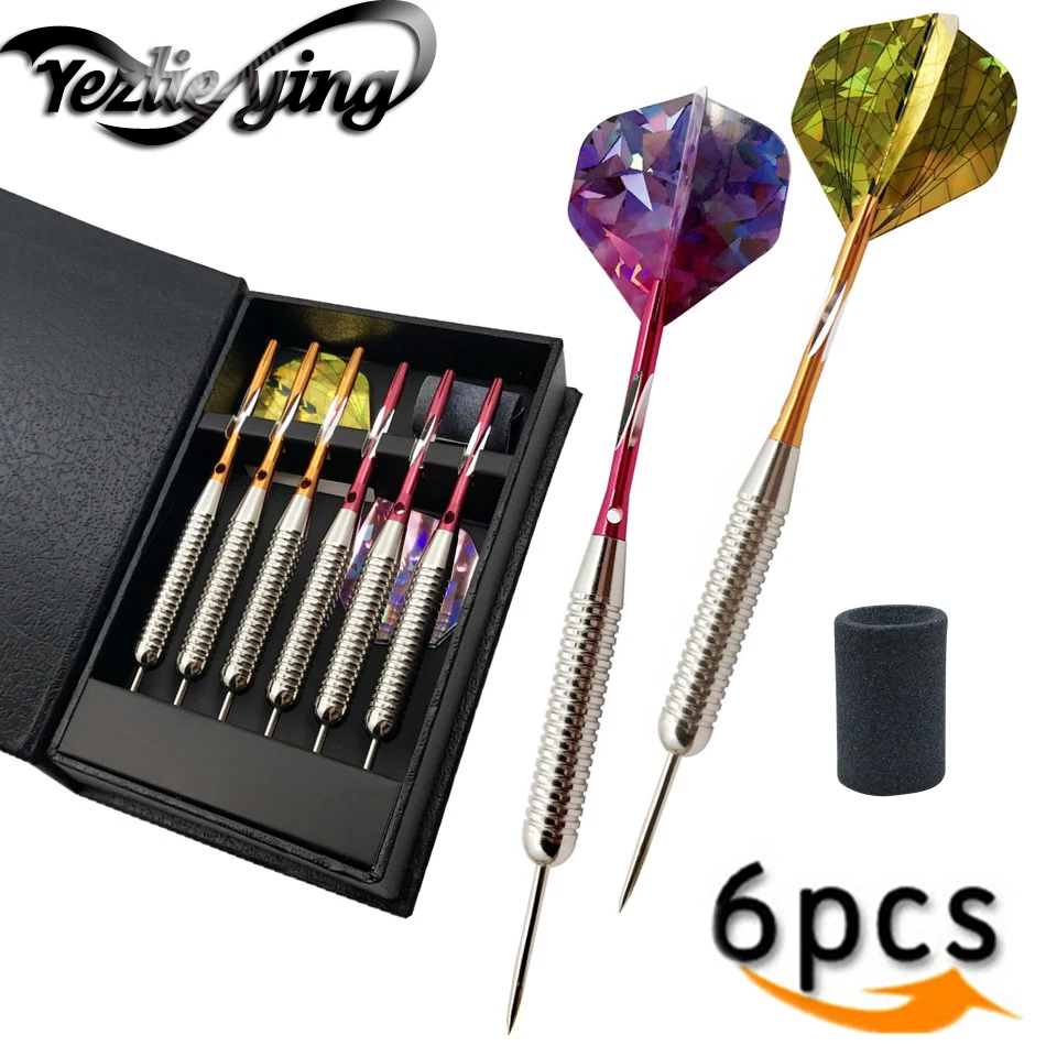 Professional High Quality 6pcs/sets 25g Steel Darts Iron Darts and Aluminum Alloy Shaft Lndoor