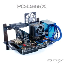 QDIY PC D555X PC ATX Personalized Acrylic font b Computer b font font b Tower b