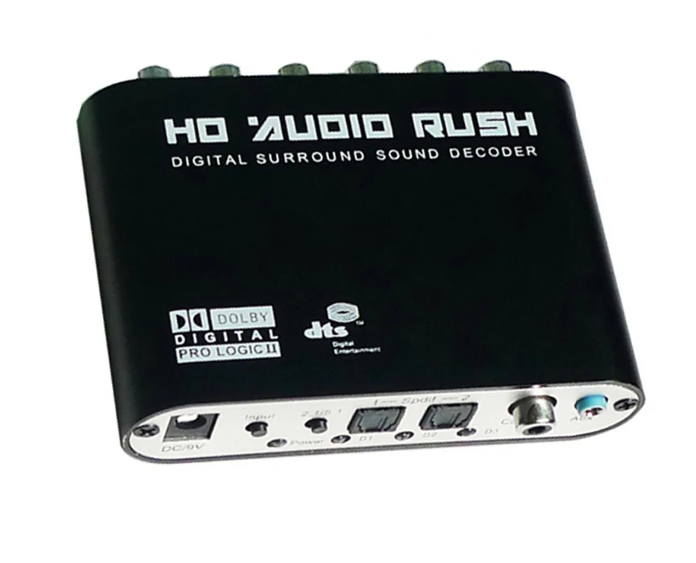 

Luiizans 5.1 Audio Rush Digital Sound Decoder Converter Optical SPDIF Coaxial Dolby AC3 DTS stereo(R/L) to 5.1CH Analog Audio