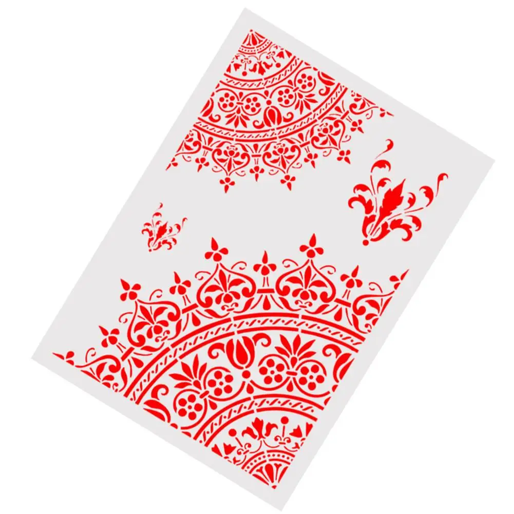 

DIY Plastic Flower Cake Stencil Spray Mold Fondant Sugar Decorating Baking Tool