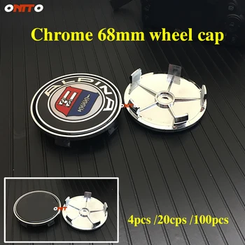 

Chrome Wheel Center Cap Covers Car Decoration Wheel Rim Emblem 68MM 6.8cm 65mm 4X 20X 100X For bmw E60 E90 F10 F30 F15 E63 E64