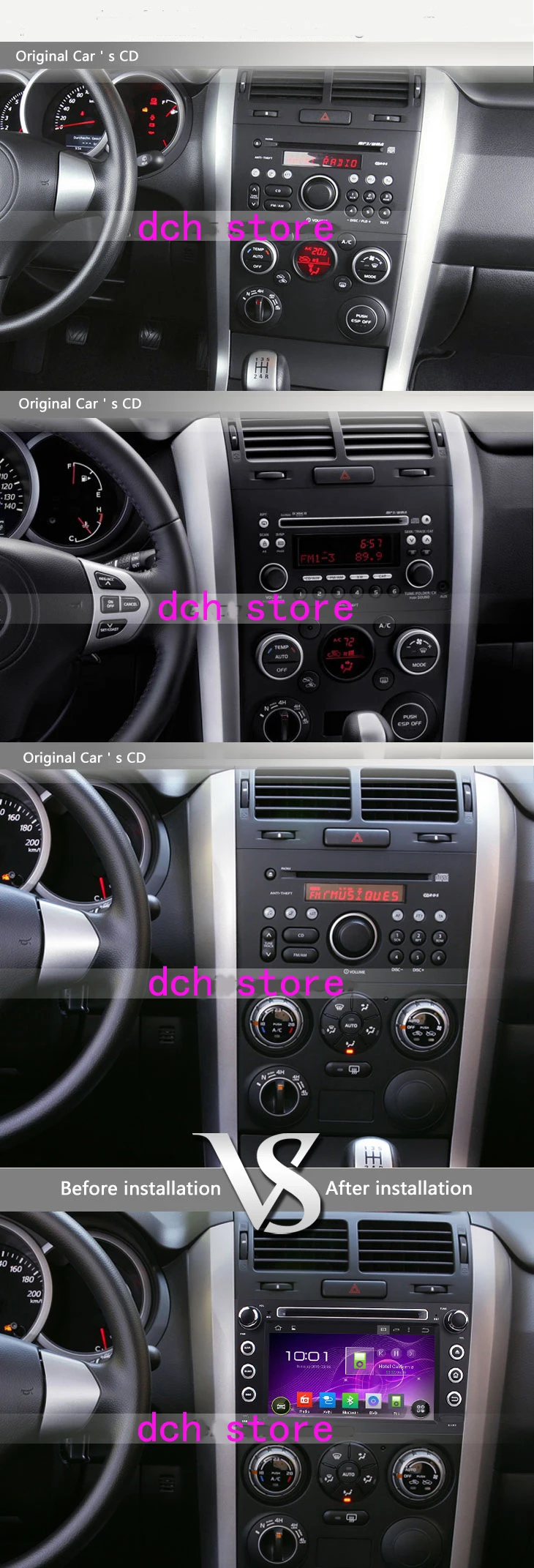 Perfect Octa Core 7 inch 8 core Android 9.0 Car DVD player GPS for for Suzuki Grand Vitara 2005 2006 2007 2008 2009 2010 2011 4G RAM 0