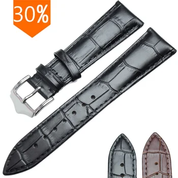 

All Genuine Leather Soft Durable Watchbands Watches Bracelet 18mm 19mm 20mm 21mm 22mm 24mm Watch Band Strap Brown Black