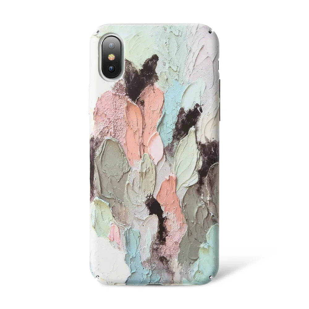 KISSCASE краситель светящийся телефон чехол для iPhone 7 8 6 6s Plus 3D Emboss жесткая задняя панель из поликарбоната для iPhone X XR XS Max 7 8 Capa Fundas - Цвет: Green