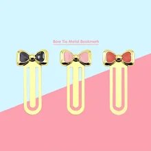3 шт./лот галстук-бабочка Металл Закладка канцелярские мини клипы книга марка офисные принадлежности Школьные принадлежности marcadores de Libros 6604