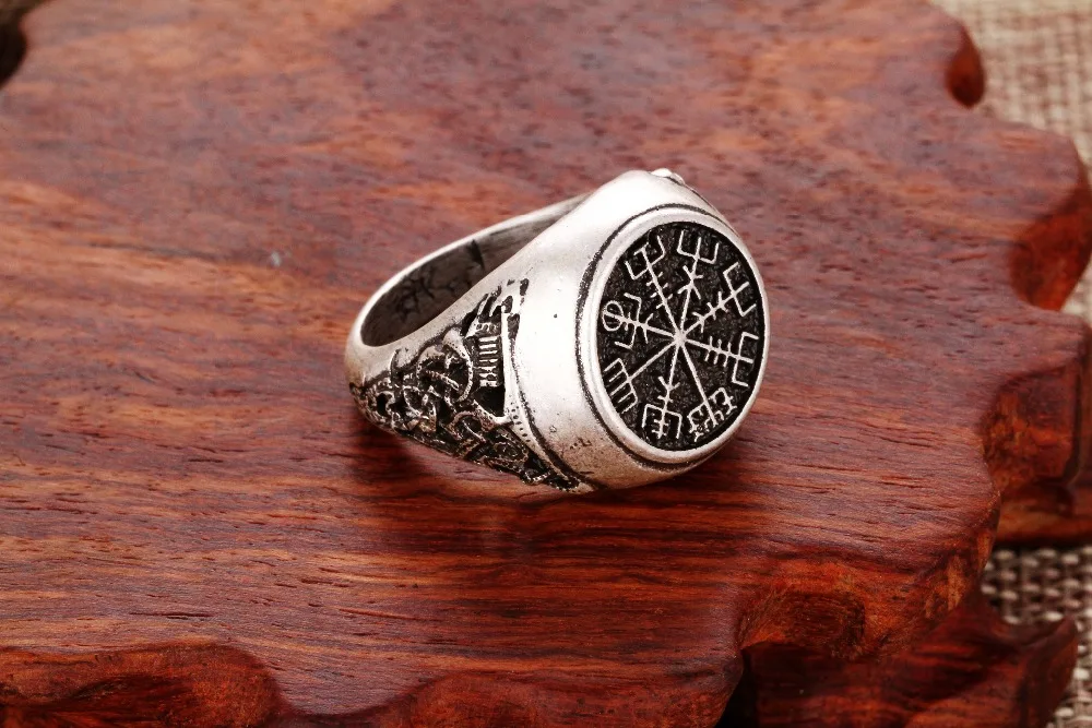 1pcs compass round pattern style viking ring mammen style runic compass scandinavian norse unisex fashion classic - Norse Wedding Rings 1pcs compass round pattern style viking ring mammen style runic compass scandinavian norse unisex fashion classic - Norse Wedding Rings