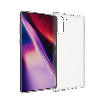 

100pcs/lot transparent smooth Soft TPU Cover Case for Samsung Galaxy Note 10