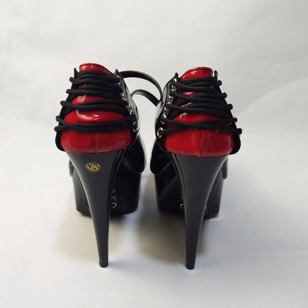 The round head shallow mouth thick bottom light 15cm night club ultra high heel shoe, women multi-colored dancing shoes