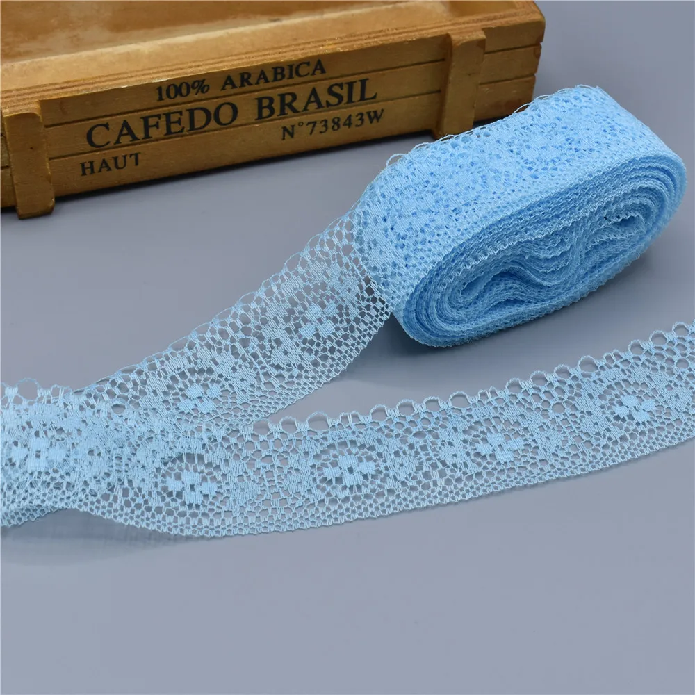 HTB1593keAUmBKNjSZFOq6yb2XXak 10 Yards High Quality Beautiful White Lace Ribbon Tape 40MM Lace Trim DIY Embroidered For Sewing Decoration african lace fabric