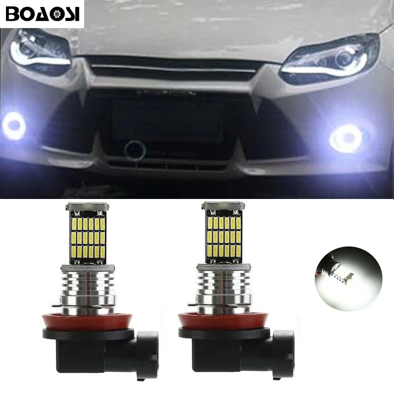 

2x Bright Error free H8 H11 LED Car projector Fog Light bulb For FORD MONDEO MK3 MK4 C-MAX S-MAX FOCUS 01+ FUSION Car Styling