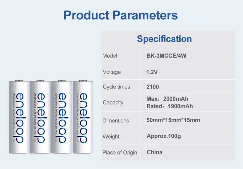 Panasonic Eneloop настоящий Eneloop 4 шт. 1,2 в 2000 мАч AA NiMH аккумуляторная батарея и быстрое зарядное устройство для AA/AAA