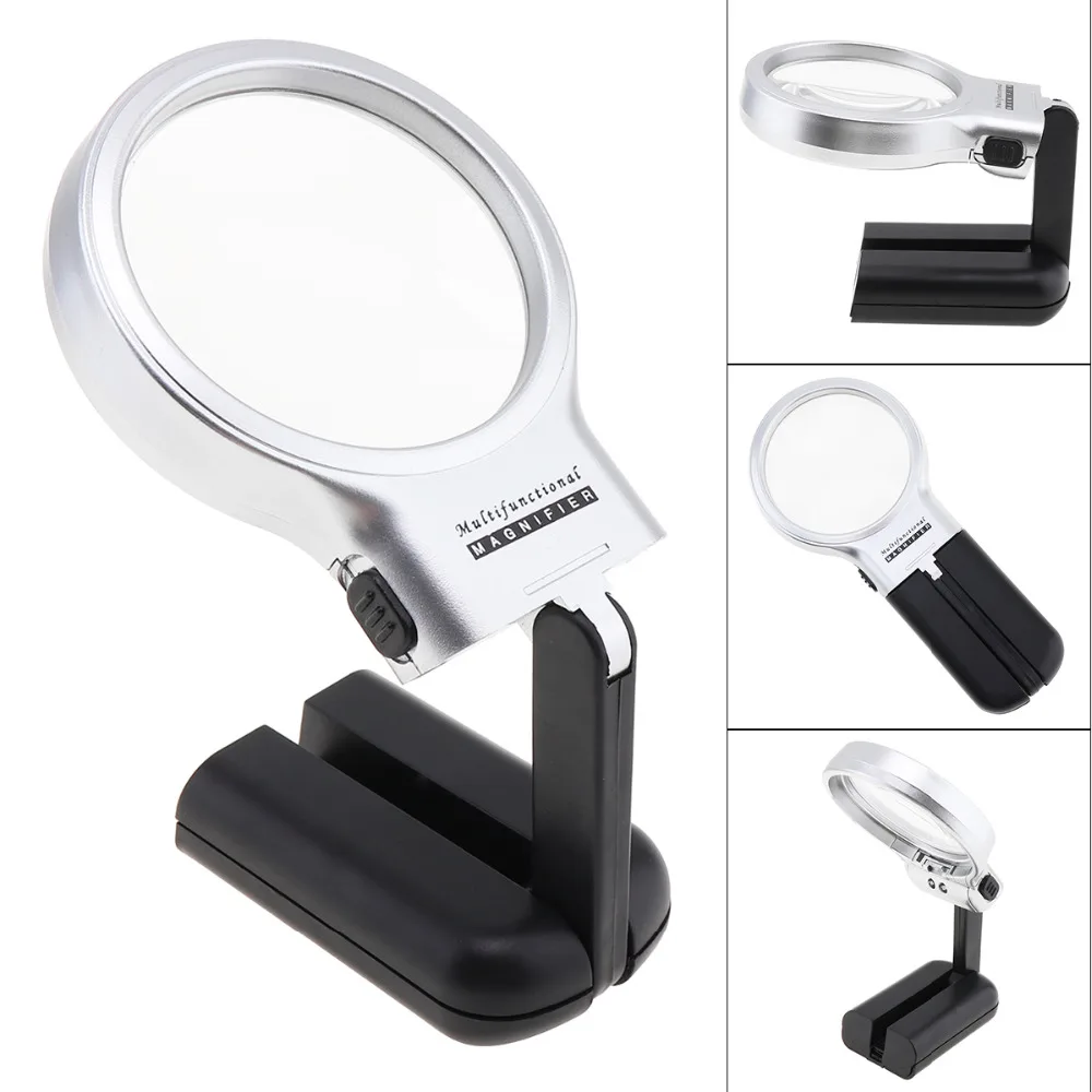 Multifunctional Desktop Handheld Magnifier Jewelry Loupe Adjustable