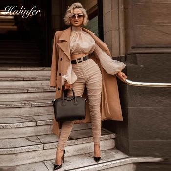 

2018 New Fashion 2 piece set women sexy Mesh Turtleneck Homecoming Evening Party Sets Top Quality