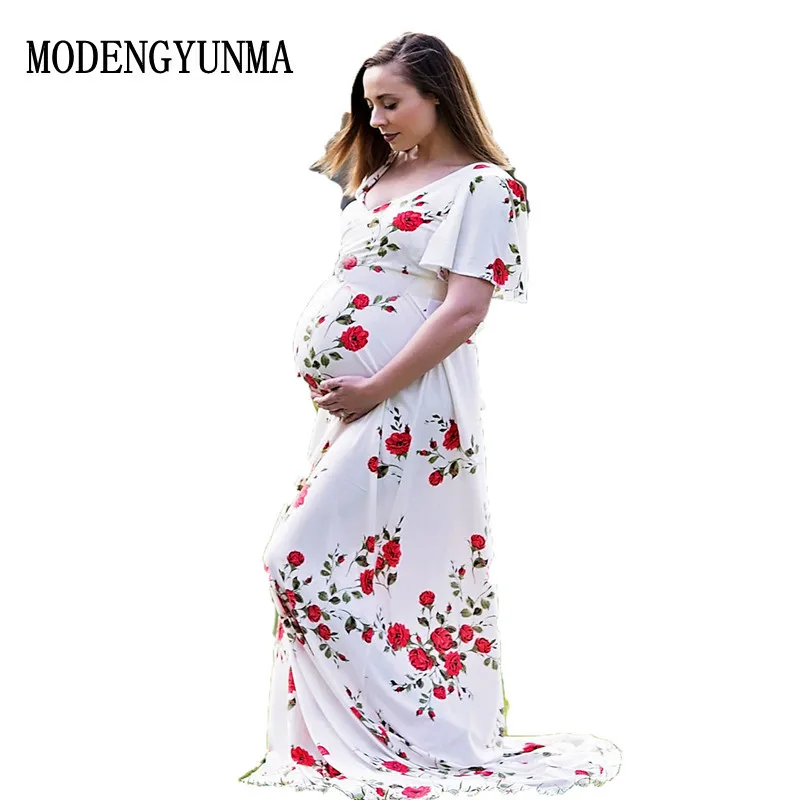 MODENGYUNMA для беременных женщин фото Shooti платья для беременных Одежда Платья для беременных платье для фотосессии