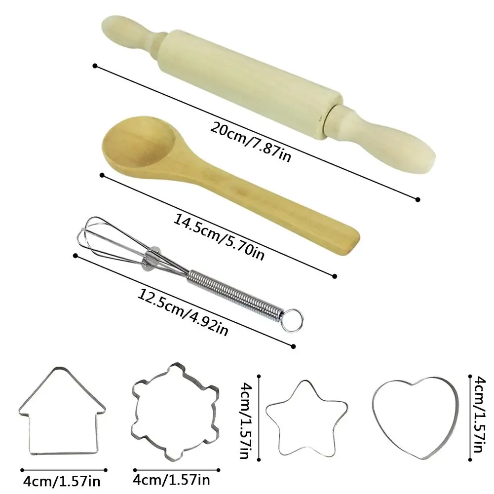 NEW 11pcs/set Food Kitchen Toy Kids Cooking Baking Toy Set Role Play Kitchen Utensils Baking Tools Cake Apron For Girl Boy Kid