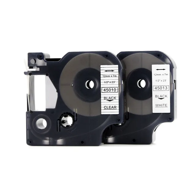Special Price PUTY 5 PCS Label Tape D1 45010 Compatible Dymo D1 Manager 12mm Black on Clear 12mm Label tape Used For Dymo Label Printer Special Price PUTY 5 PCS Label Tape D1 45010 Compatible Dymo D1 Manager 12mm Black on Clear 12mm Label tape Used For Dymo Label Printer