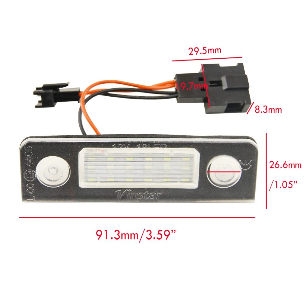 2 шт Автомобильный светодиодный Подсветка регистрационного номера 12 V SMD3528 VW лампа для освещения номерного знака Canbus лампы Комплект для Volkswagen Skoda Octavia 1Z Roomster 5J