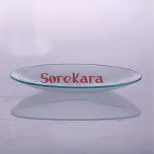 Большой круглый куполообразный стеклянный лабораторный инструмент часы стекло 45 мм часы кристалл