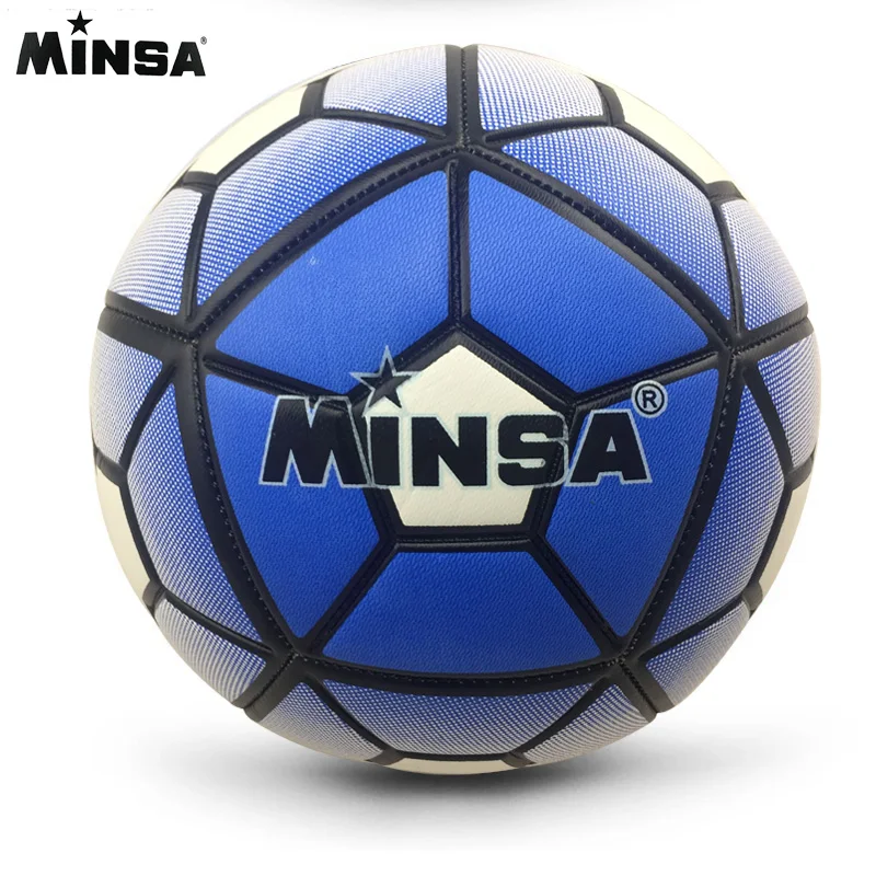 

2017 MINSA Official Standard Soccer Ball Size 5 Training Futebol Football Ball futbol Match Voetbal Bal