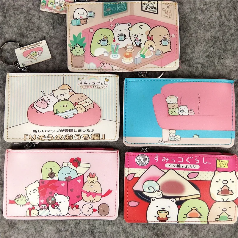 Женские мини кошельки sumikko gurashi с рисунком из мультфильма держатель для карт