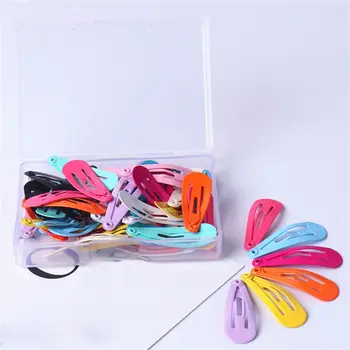 

30 pcs Small Hair Snap Clip Girls Hair Clips Kids Hairpins Children Headwear Hairgrips Gifts Clips Girl Hair Accessories