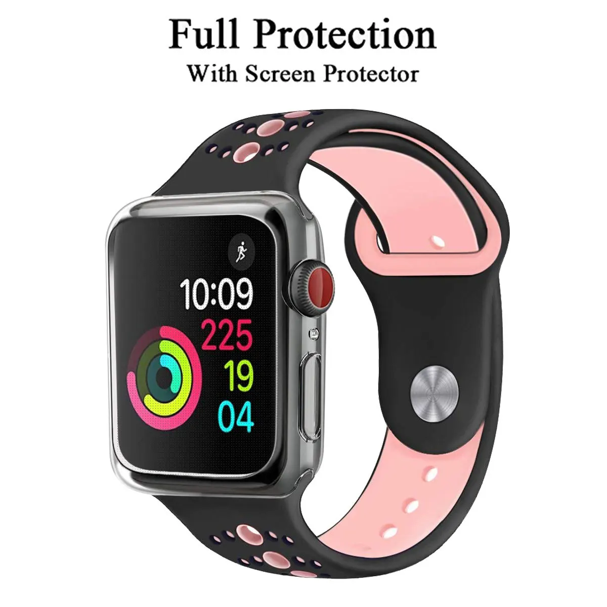 Силиконовый мягкий чехол для Apple Watch 44 мм 40 мм, чехол iWatch Series 4 5, Ультратонкий Прозрачный чехол, аксессуары для часов