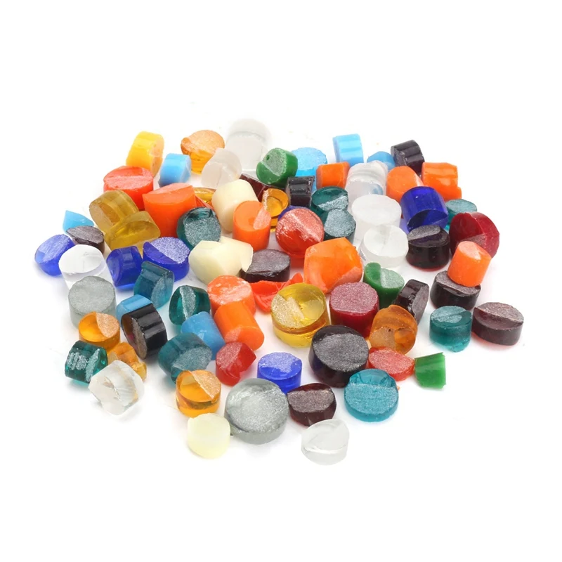 

60g Fusing Glass Cut Rod Pieces Mix Color for Microwave Kiln Jewelry DIY