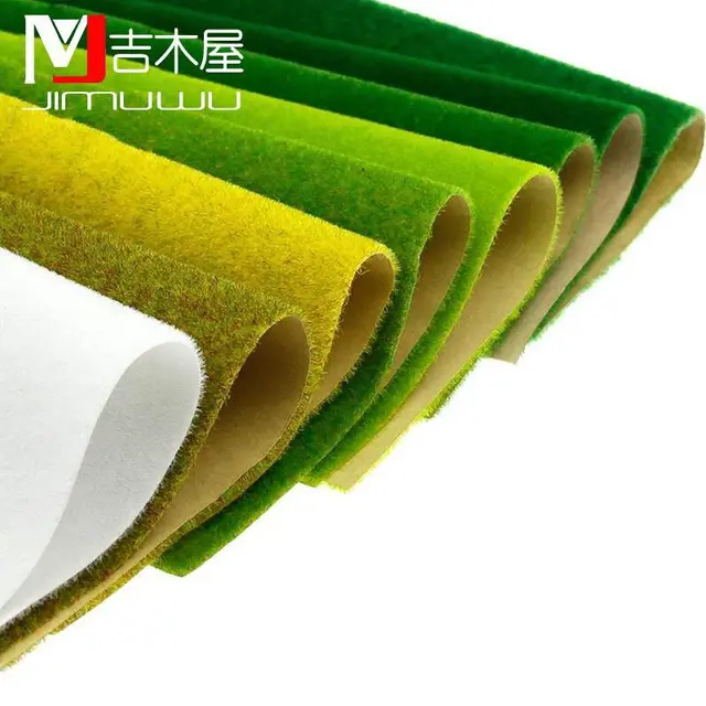 50x100cm  1 pcs Landscape Grass Mat for Model Train Not Adhesive Paper Scenery Layout Lawn Diorama Accessories 2