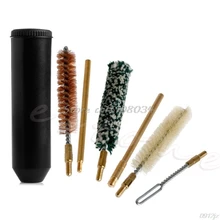 7 шт. карманный размер для чистки сигнального пистолета комплект ручной оружейный шомпол проволочная щетка Швабра чехол с ручками дропшиппинг LS'D инструмент