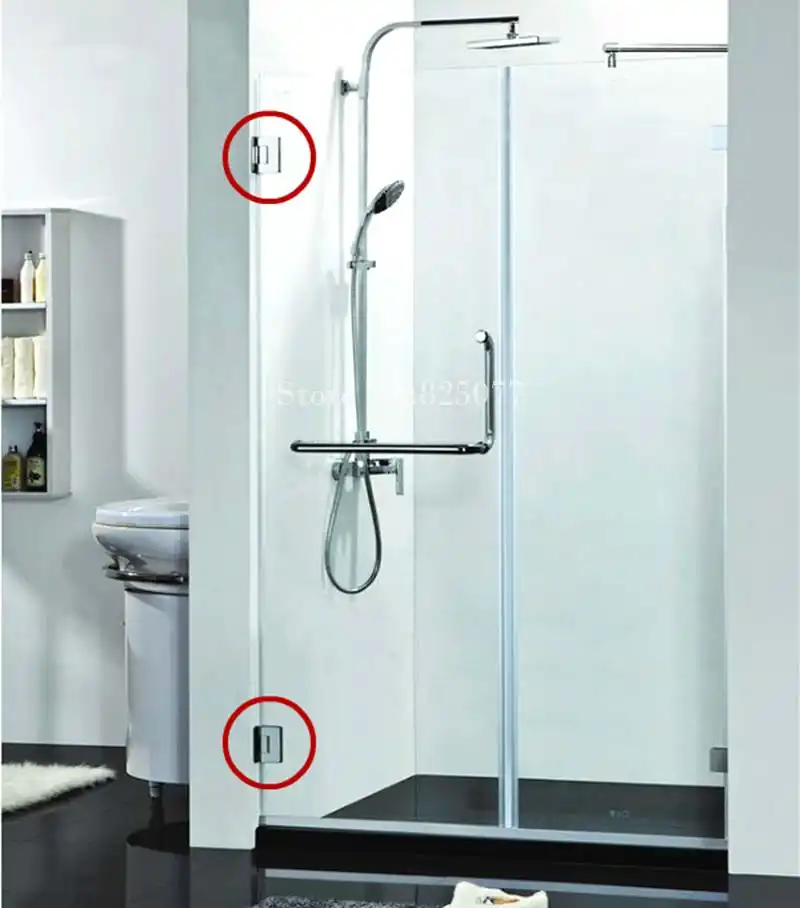 Hotsale Rose Gold 304 Stainless Steel Shower Glass Door Hinges 90