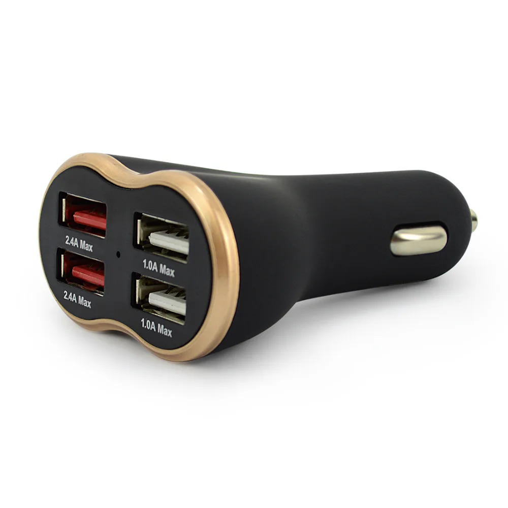 Car charger 5V 6.8A 4USB 4 Port USB Universal Mini Adapter Smart Car