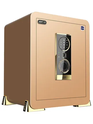 New Arrival Strong prying-resistant home safe coded fingerprint electronic storage cabinets full steel household wall strongbox