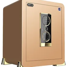 New Arrival Strong prying-resistant home safe coded fingerprint electronic storage cabinets full steel household wall strongbox