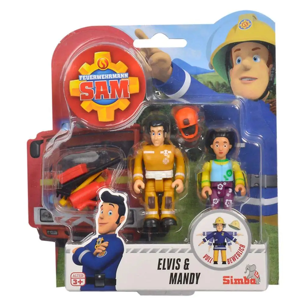 1 комплект Пожарный Сэм с аксессуаром ПВХ фигурка игрушка без цветной коробки
